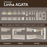 Mueble Inferior de Cocina Agata Blanco y Crema 40x84cm con Meson de Madera y sin Pozuelo - MUEBLES INFERIORES DE COCINA | Bylmo