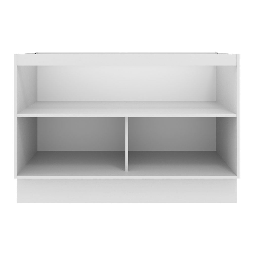 Mueble Inferior de Cocina Agata Blanco y Crema 120x81cm sin Mesón y sin Pozuelo - MUEBLES INFERIORES DE COCINA | Bylmo
