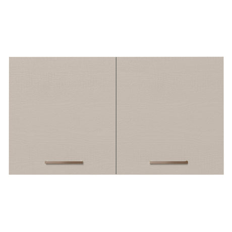 Mueble Superior de Cocina Agata Blanco y Crema 120x66cm con Cuatro Entrepaños y con Dos Puertas - MUEBLES SUPERIORES DE COCINA | Bylmo
