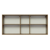 Mueble Superior de Cocina Glamy Marron 150x66cm con Seis Entrepaños y con Dos Puertas - MUEBLES SUPERIORES DE COCINA | Bylmo