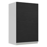 Mueble Superior de Cocina Glamy Blanco y Negro 40x66cm con Dos Entrepaños y con Una Puerta - MUEBLES SUPERIORES DE COCINA | Bylmo