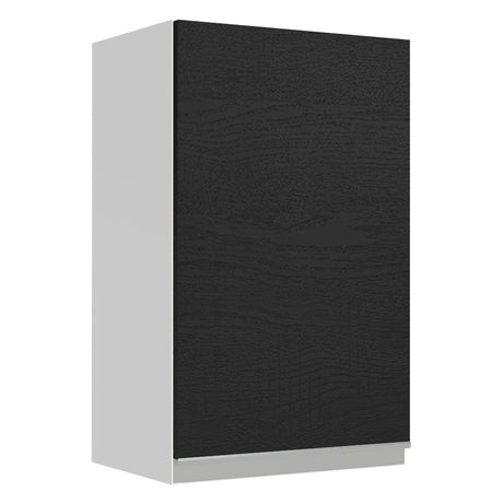 Mueble Superior de Cocina Glamy Blanco y Negro 40x66cm con Dos Entrepaños y con Una Puerta - MUEBLES SUPERIORES DE COCINA | Bylmo