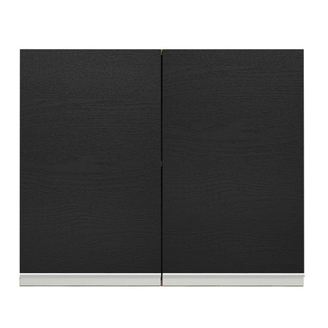Mueble Superior de Cocina Glamy Marron y Negro 80x66cm con Dos Entrepaños y con Dos Puertas - MUEBLES SUPERIORES DE COCINA | Bylmo