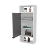 Gabinete de Baño Uros Blanco 30x71.9cm con Espejo y con Cinco Entrepaños - GABINETES DE BANHO | Bylmo