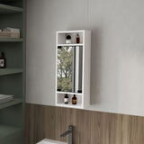 Gabinete de Baño Uros Blanco 30x71.9cm con Espejo y con Cinco Entrepaños - GABINETES DE BANHO | Bylmo