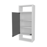 Gabinete de Baño Uros Blanco 30x71.9cm con Espejo y con Cinco Entrepaños - GABINETES DE BANHO | Bylmo