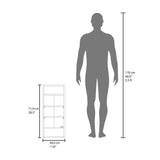 Gabinete de Baño Uros Blanco 30x71.9cm con Espejo y con Cinco Entrepaños - GABINETES DE BANHO | Bylmo