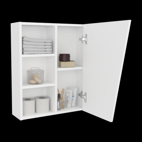 Gabinete de Baño Quintana Blanco 50x59.1cm con Espejo y con Cinco Entrepaños - GABINETES DE BANHO | Bylmo