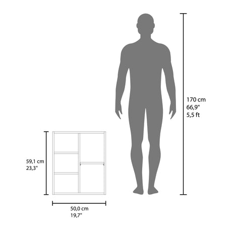 Gabinete de Baño Quintana Blanco 50x59.1cm con Espejo y con Cinco Entrepaños - GABINETES DE BANHO | Bylmo
