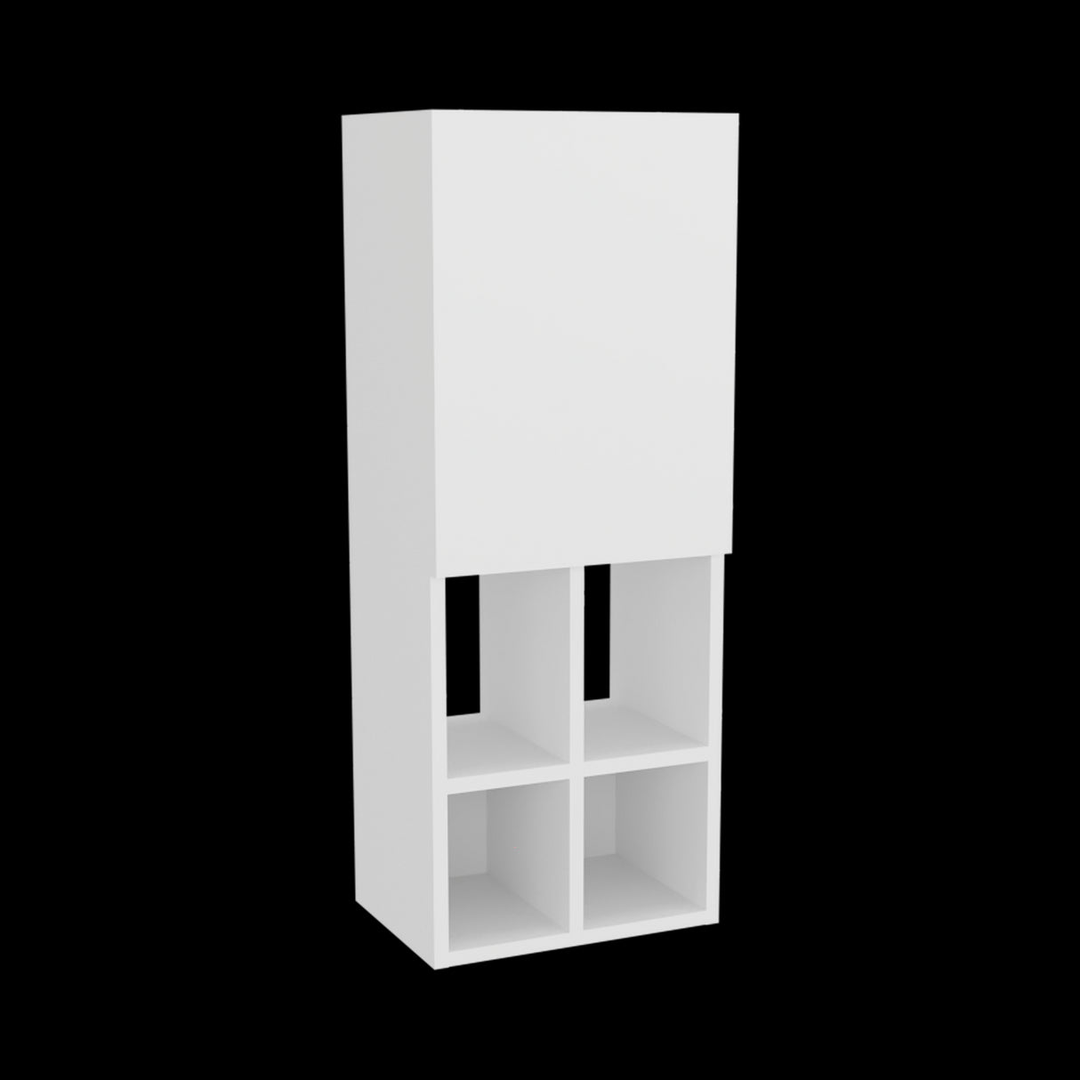 Gabinete de Baño Niwot Blanco 31x80.1cm sin Espejo y con Seis Entrepaños - GABINETES DE BANHO | Bylmo