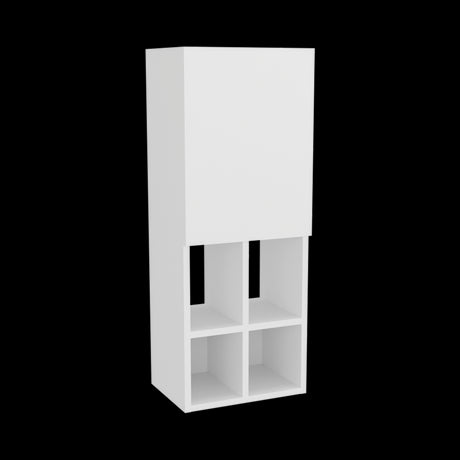 Gabinete de Baño Niwot Blanco 31x80.1cm sin Espejo y con Seis Entrepaños - GABINETES DE BANHO | Bylmo