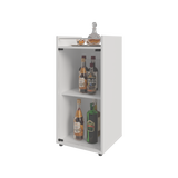 Mini Bar Theba Blanco 38.1x81.3cm sin Cajones y con Tres Comparrtimientos - BARES | Bylmo