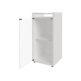 Mini Bar Theba Blanco 38.1x81.3cm sin Cajones y con Tres Comparrtimientos - BARES | Bylmo