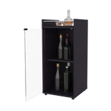 Mini Bar Theba Wengue 38.1x81.3cm sin Cajones y con Tres Comparrtimientos - BARES | Bylmo