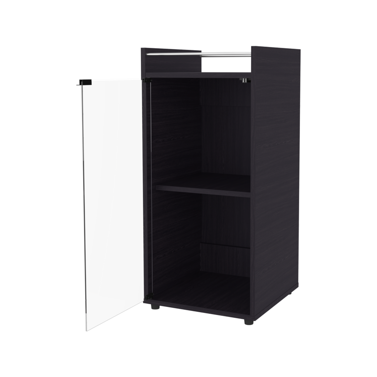 Mini Bar Theba Wengue 38.1x81.3cm sin Cajones y con Tres Comparrtimientos - BARES | Bylmo