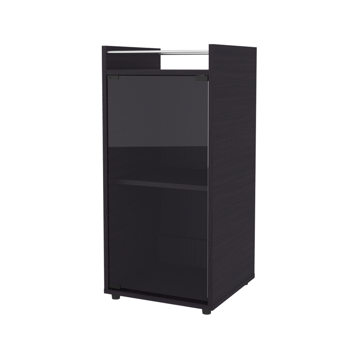 Mini Bar Theba Wengue 38.1x81.3cm sin Cajones y con Tres Comparrtimientos - BARES | Bylmo