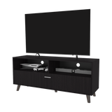 Rack de TV Patrick Wengue 139x59cm Pata TV Hasta 60 Pulgadas con Cuatro Compartimientos - MUEBLES DE TV | Bylmo
