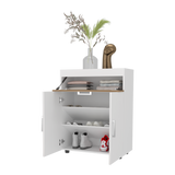 Zapatero Belton Blanco y Fresno 70.6x90cm de Cuatro Niveles Para Diez Pares - ZAPATEROS | Bylmo