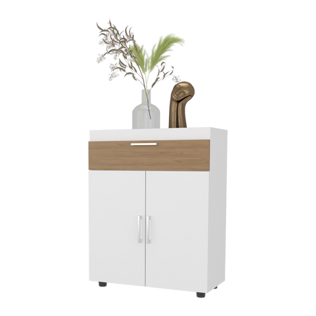 Zapatero Belton Blanco y Fresno 70.6x90cm de Cuatro Niveles Para Diez Pares - ZAPATEROS | Bylmo