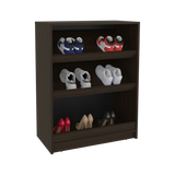 Zapatero Toby Nogal 70x90.6cm de Tres Niveles Para Doce Pares - ZAPATEROS | Bylmo