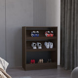 Zapatero Toby Nogal 70x90.6cm de Tres Niveles Para Doce Pares - ZAPATEROS | Bylmo