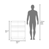 Zapatero Toby Nogal 70x90.6cm de Tres Niveles Para Doce Pares - ZAPATEROS | Bylmo