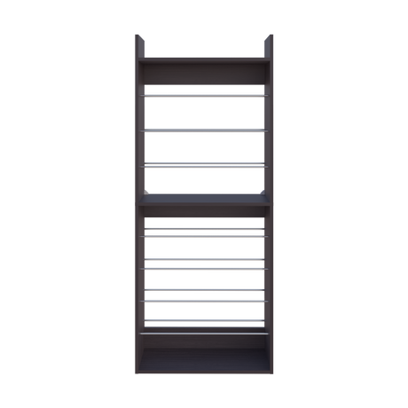 Zapatero Ronald Wengue 63x165.6cm de Nueve Niveles Para Veintisiete Pares - ZAPATEROS | Bylmo