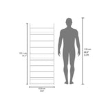 Zapatero Ronald Wengue 63x165.6cm de Nueve Niveles Para Veintisiete Pares - ZAPATEROS | Bylmo