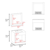 Set Mueble para Lavamanos con Espejo Flotante Blake Wengue 61.3x53.3cm Individual con Lavamanos - MUEBLES PARA LAVAMANOS | Bylmo