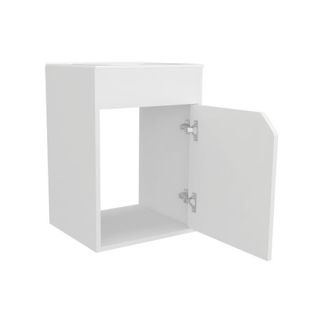 Mueble para Lavamanos Bethel Blanco 39.4x55cm Individual Flotante con Lavamanos Integrado y sin Cajones - MUEBLES PARA LAVAMANOS | Bylmo