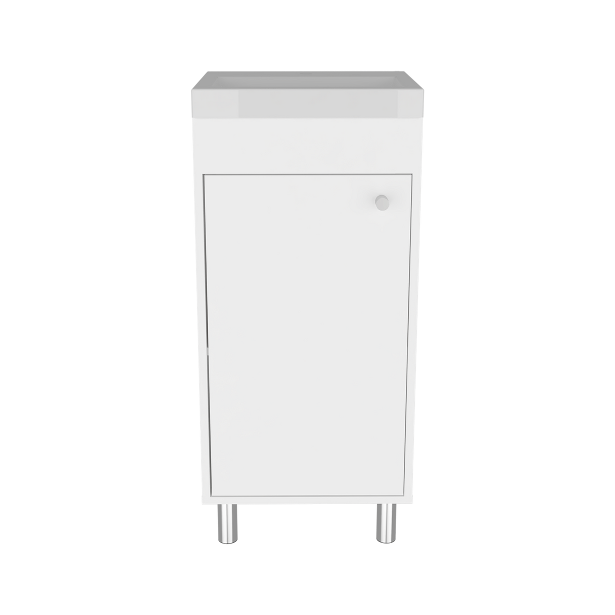 Mueble para Lavamanos Rivera Blanco 40x84cm Individual con Lavamanos Integrado y sin Cajones - MUEBLES PARA LAVAMANOS | Bylmo