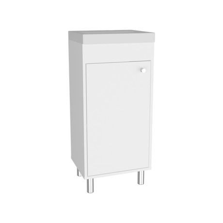 Mueble para Lavamanos Rivera Blanco 40x84cm Individual con Lavamanos Integrado y sin Cajones - MUEBLES PARA LAVAMANOS | Bylmo