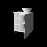 Mueble para Lavamanos Alegra Blanco 62x88.4cm Individual con Lavamanos Vessel y sin Cajones - MUEBLES PARA LAVAMANOS | Bylmo