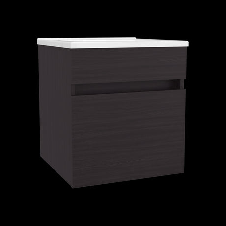 Mueble para Lavamanos Primavera Wengue 44.5x48cm Individual Flotante con Lavamanos Integrado y sin Cajones - MUEBLES PARA LAVAMANOS | Bylmo