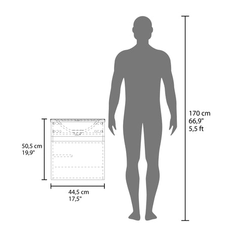 Mueble para Lavamanos Primavera Wengue 44.5x48cm Individual Flotante con Lavamanos Integrado y sin Cajones - MUEBLES PARA LAVAMANOS | Bylmo