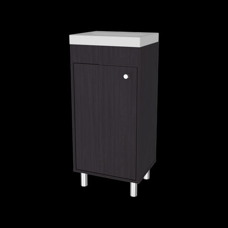 Mueble para Lavamanos Rivera Wengue 40x84cm Individual con Lavamanos Integrado y sin Cajones - MUEBLES PARA LAVAMANOS | Bylmo