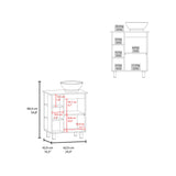 Mueble para Lavamanos Alegra Wengue 62x88.4cm Individual con Lavamanos Vessel y sin Cajones - MUEBLES PARA LAVAMANOS | Bylmo