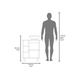 Mueble para Lavamanos Alegra Wengue 62x88.4cm Individual con Lavamanos Vessel y sin Cajones - MUEBLES PARA LAVAMANOS | Bylmo