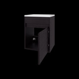 Mueble para Lavamanos Furman Wengue 39.6x49.3cm Individual Flotante con Lavamanos Integrado y sin Cajones - MUEBLES PARA LAVAMANOS | Bylmo