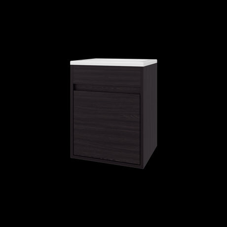 Mueble para Lavamanos Furman Wengue 39.6x49.3cm Individual Flotante con Lavamanos Integrado y sin Cajones - MUEBLES PARA LAVAMANOS | Bylmo