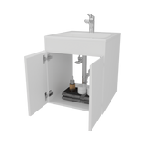 Mueble para Lavamanos Meka Blanco 45.1x53cm Individual Flotante con Lavamanos Integrado y sin Cajones - MUEBLES PARA LAVAMANOS | Bylmo