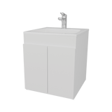 Mueble para Lavamanos Meka Blanco 45.1x53cm Individual Flotante con Lavamanos Integrado y sin Cajones - MUEBLES PARA LAVAMANOS | Bylmo
