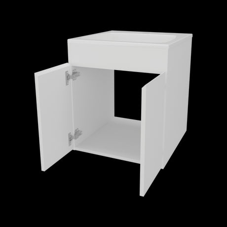 Mueble para Lavamanos Meka Blanco 45.1x53cm Individual Flotante con Lavamanos Integrado y sin Cajones - MUEBLES PARA LAVAMANOS | Bylmo