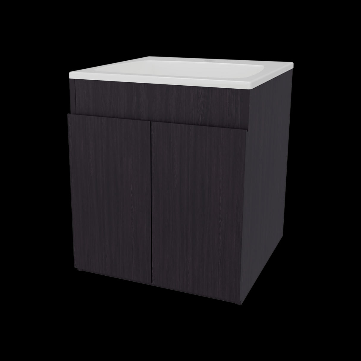 Mueble para Lavamanos Meka Wengue 45.1x53cm Individual Flotante con Lavamanos Integrado y sin Cajones - MUEBLES PARA LAVAMANOS | Bylmo