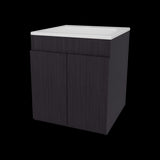 Mueble para Lavamanos Meka Wengue 45.1x53cm Individual Flotante con Lavamanos Integrado y sin Cajones - MUEBLES PARA LAVAMANOS | Bylmo