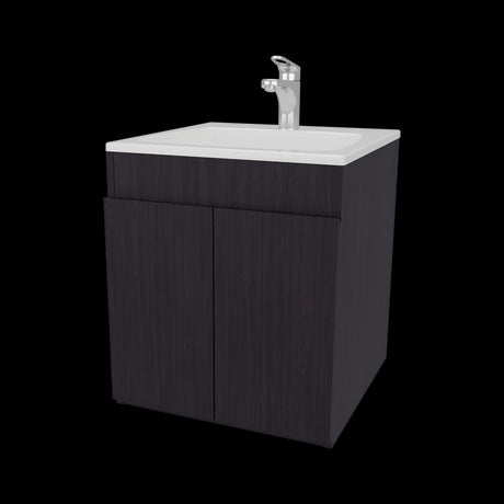 Mueble para Lavamanos Meka Wengue 45.1x53cm Individual Flotante con Lavamanos Integrado y sin Cajones - MUEBLES PARA LAVAMANOS | Bylmo