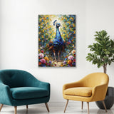 Cuadro decorativo Moderno Pavo Real Imperial 61x94cm - CUADROS | Bylmo