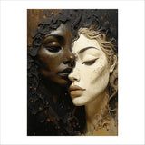 Cuadro decorativo Moderno Tierra y Luna 82x112cm - CUADROS | Bylmo