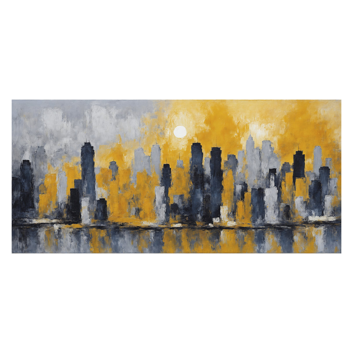Cuadro decorativo Moderno La Ciudad de la Luz 120x57cm - CUADROS | Bylmo