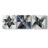 Set 3 Cuadros Decorativos Moderno Prisma Estelar 35x35cm - CUADROS | Bylmo